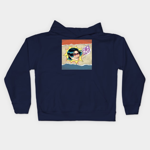 Far Out! - Ripped Kids Hoodie by Signalsgirl2112